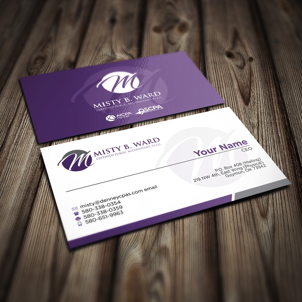 Misty B. Ward, Certified Public Accountant, P.L.L.C. logo design by mletus