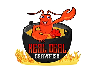 Real Deal Crawfish logo design by PrimalGraphics