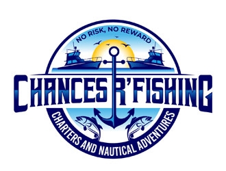 Chances R’ Fishing Charters and Nautical Adventures logo design by DreamLogoDesign