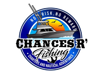Chances R’ Fishing Charters and Nautical Adventures logo design by DreamLogoDesign