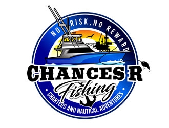 Chances R’ Fishing Charters and Nautical Adventures logo design by DreamLogoDesign