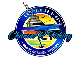 Chances R’ Fishing Charters and Nautical Adventures logo design by DreamLogoDesign