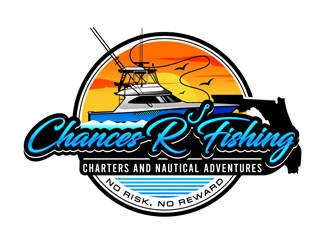 Chances R’ Fishing Charters and Nautical Adventures logo design by DreamLogoDesign