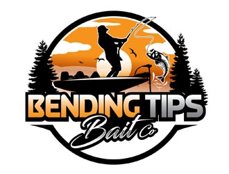 Bending Tips Bait Co logo design by DreamLogoDesign