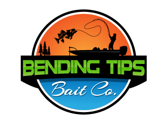 Bending Tips Bait Co logo design by fastsev