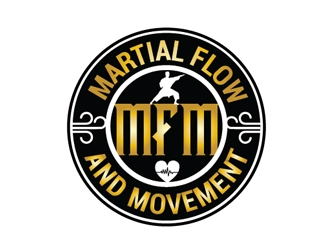 Martial Flow and Movement  logo design by Roma