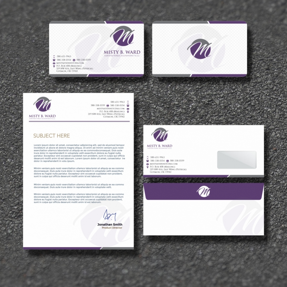 Misty B. Ward, Certified Public Accountant, P.L.L.C. logo design by ManishKoli