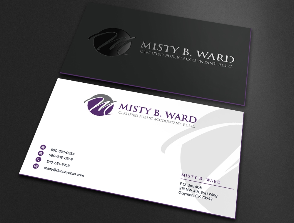 Misty B. Ward, Certified Public Accountant, P.L.L.C. logo design by Niqnish