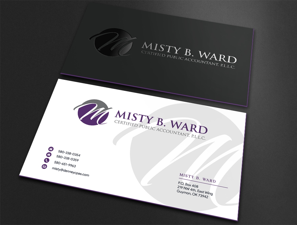 Misty B. Ward, Certified Public Accountant, P.L.L.C. logo design by Niqnish