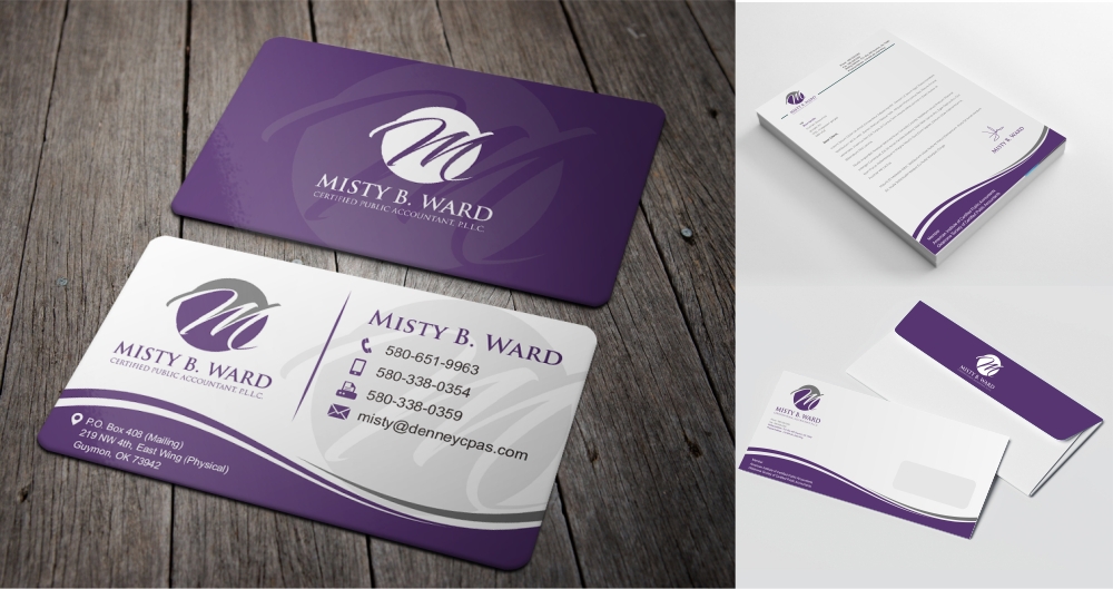 Misty B. Ward, Certified Public Accountant, P.L.L.C. logo design by zizze23