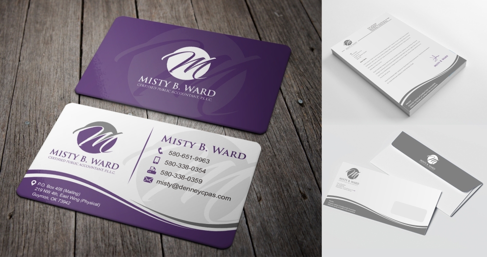 Misty B. Ward, Certified Public Accountant, P.L.L.C. logo design by zizze23