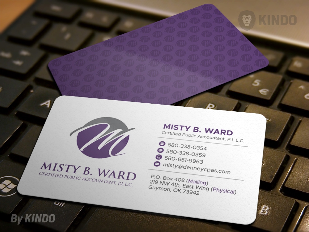 Misty B. Ward, Certified Public Accountant, P.L.L.C. logo design by Kindo