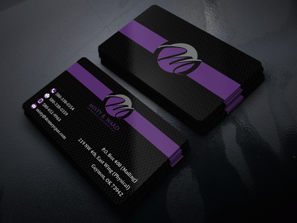 Misty B. Ward, Certified Public Accountant, P.L.L.C. logo design by Gelotine