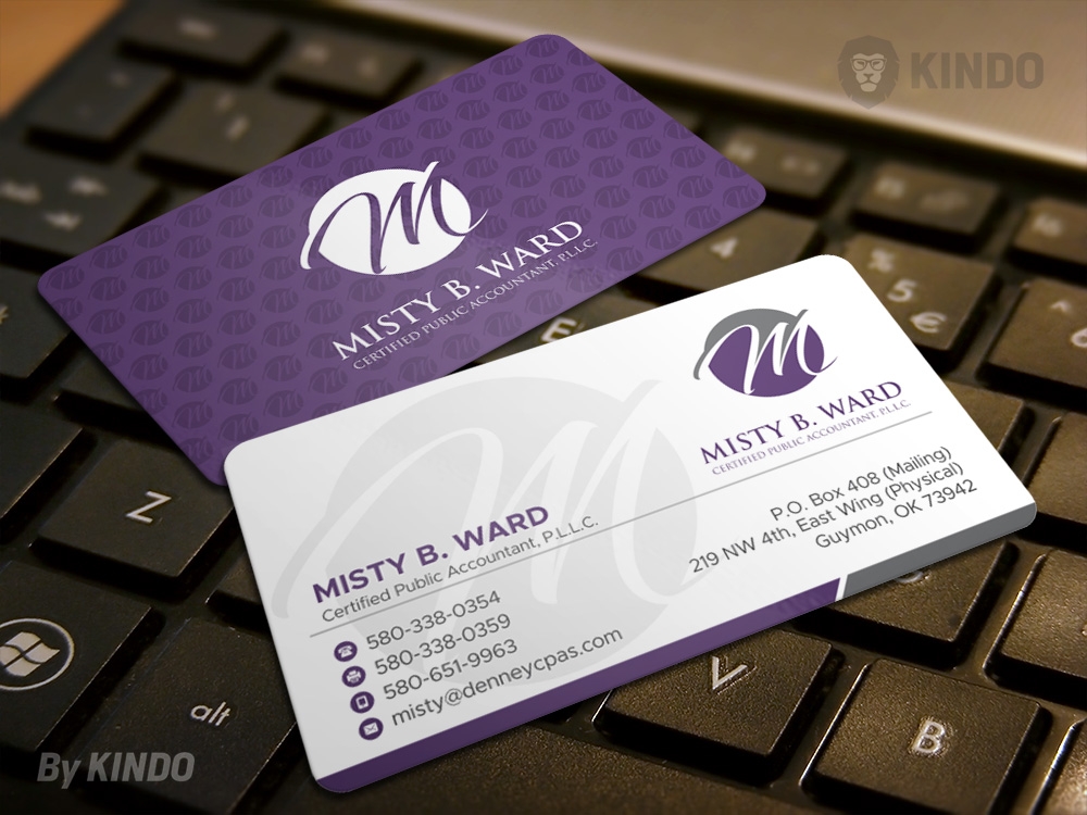 Misty B. Ward, Certified Public Accountant, P.L.L.C. logo design by Kindo