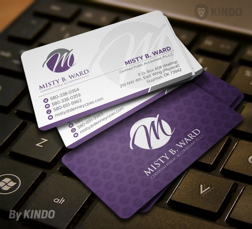 Misty B. Ward, Certified Public Accountant, P.L.L.C. logo design by Kindo