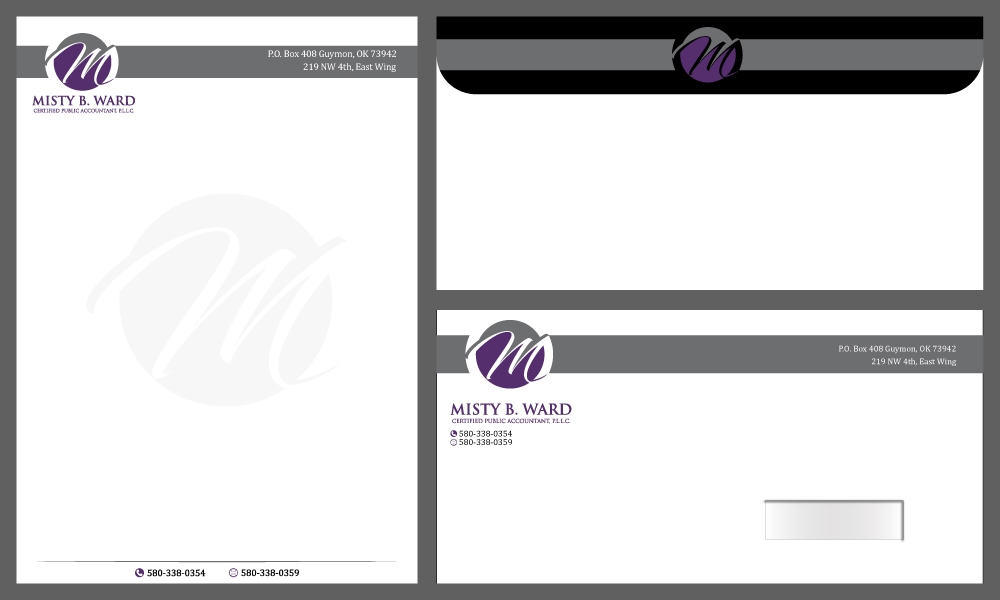 Misty B. Ward, Certified Public Accountant, P.L.L.C. logo design by Gelotine