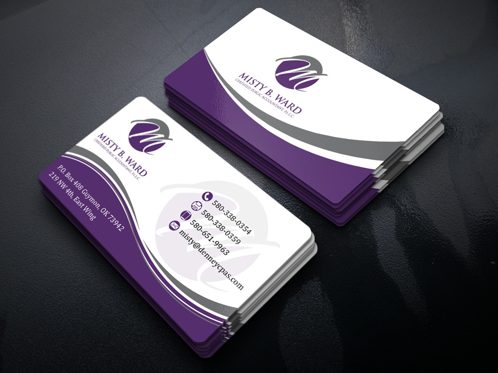 Misty B. Ward, Certified Public Accountant, P.L.L.C. logo design by Gelotine