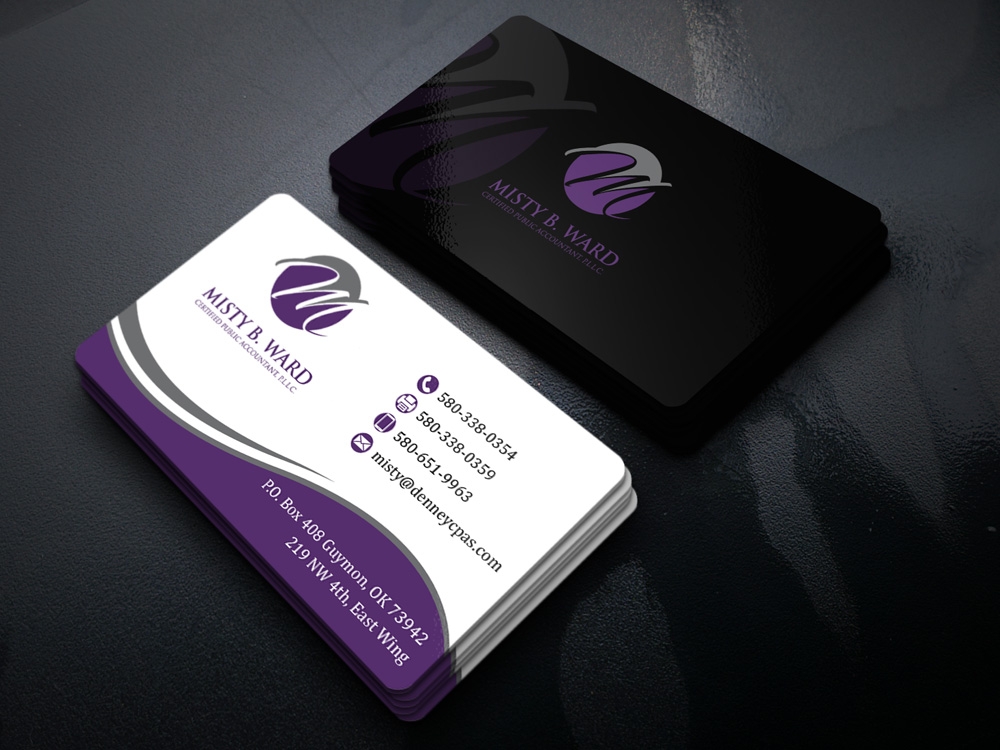 Misty B. Ward, Certified Public Accountant, P.L.L.C. logo design by Gelotine