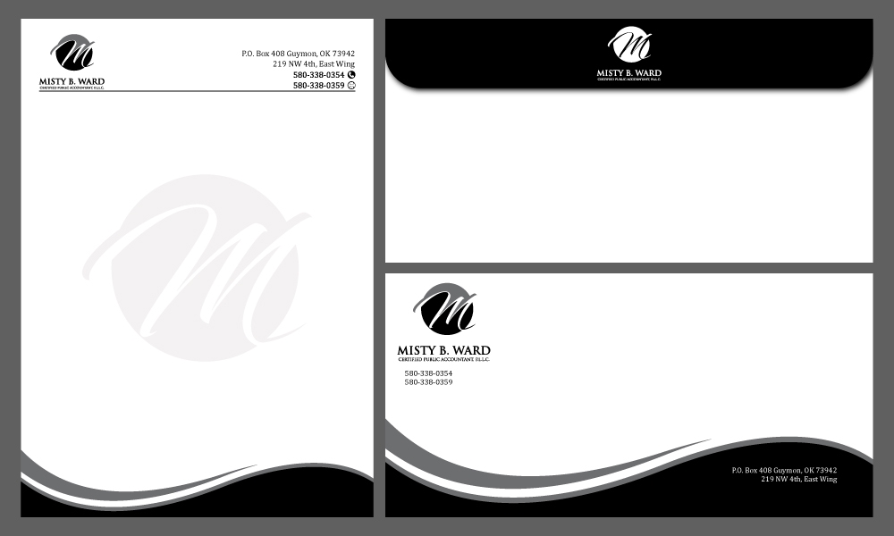 Misty B. Ward, Certified Public Accountant, P.L.L.C. logo design by Gelotine