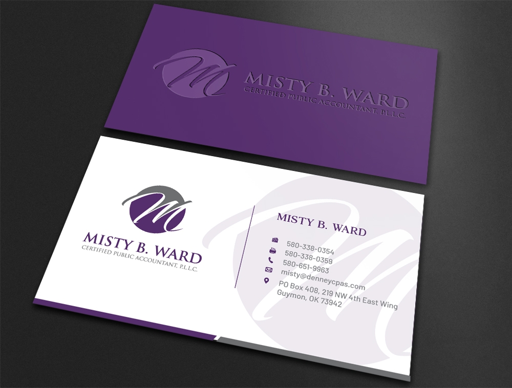 Misty B. Ward, Certified Public Accountant, P.L.L.C. logo design by Niqnish
