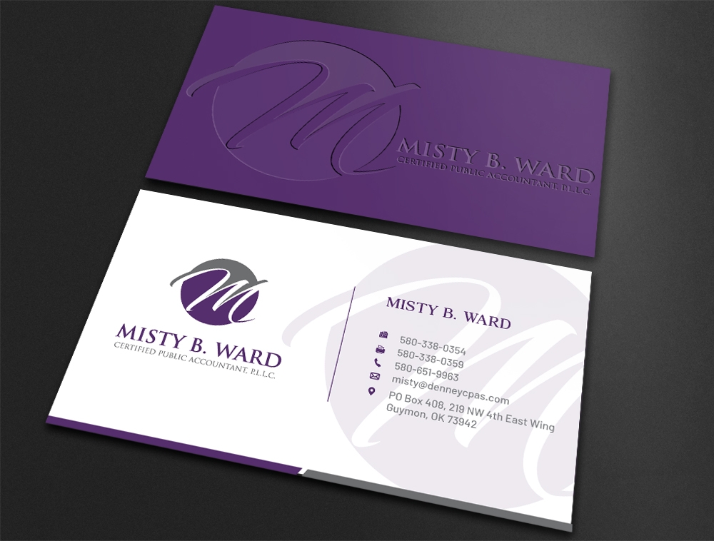 Misty B. Ward, Certified Public Accountant, P.L.L.C. logo design by Niqnish