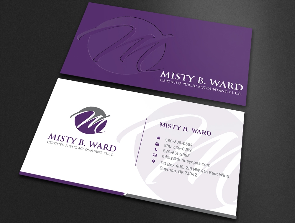 Misty B. Ward, Certified Public Accountant, P.L.L.C. logo design by Niqnish