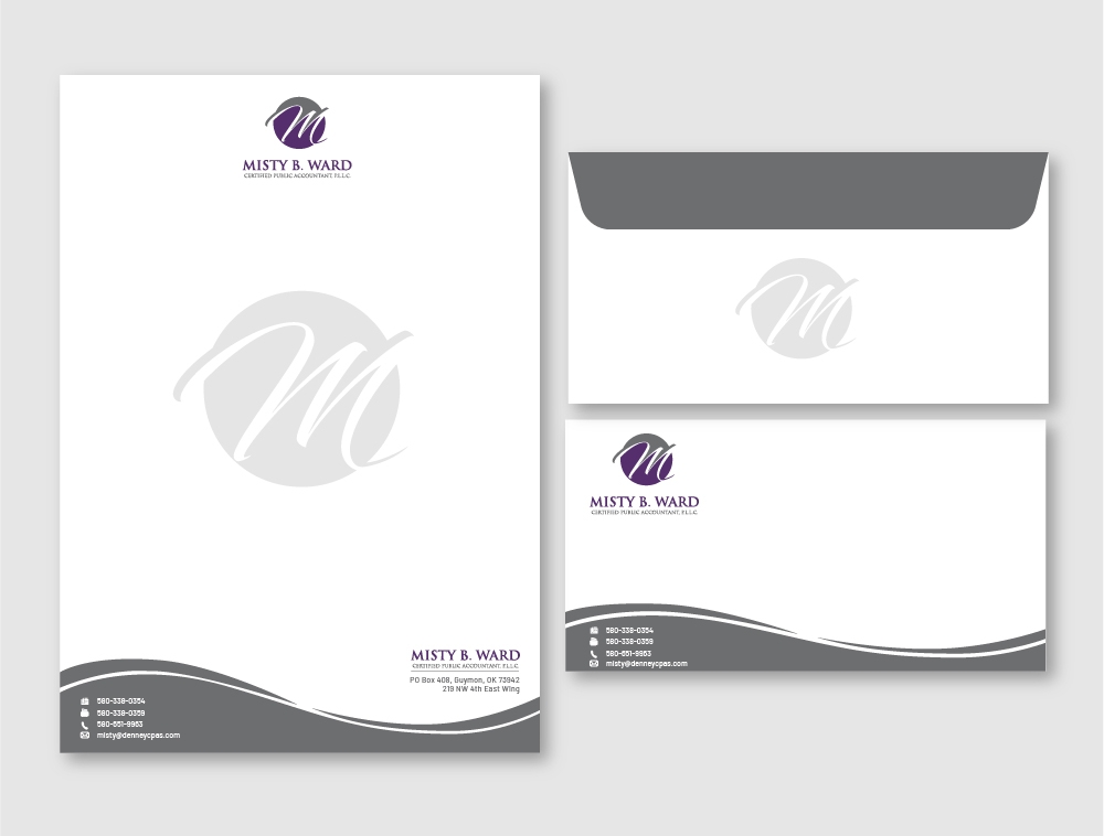 Misty B. Ward, Certified Public Accountant, P.L.L.C. logo design by Niqnish