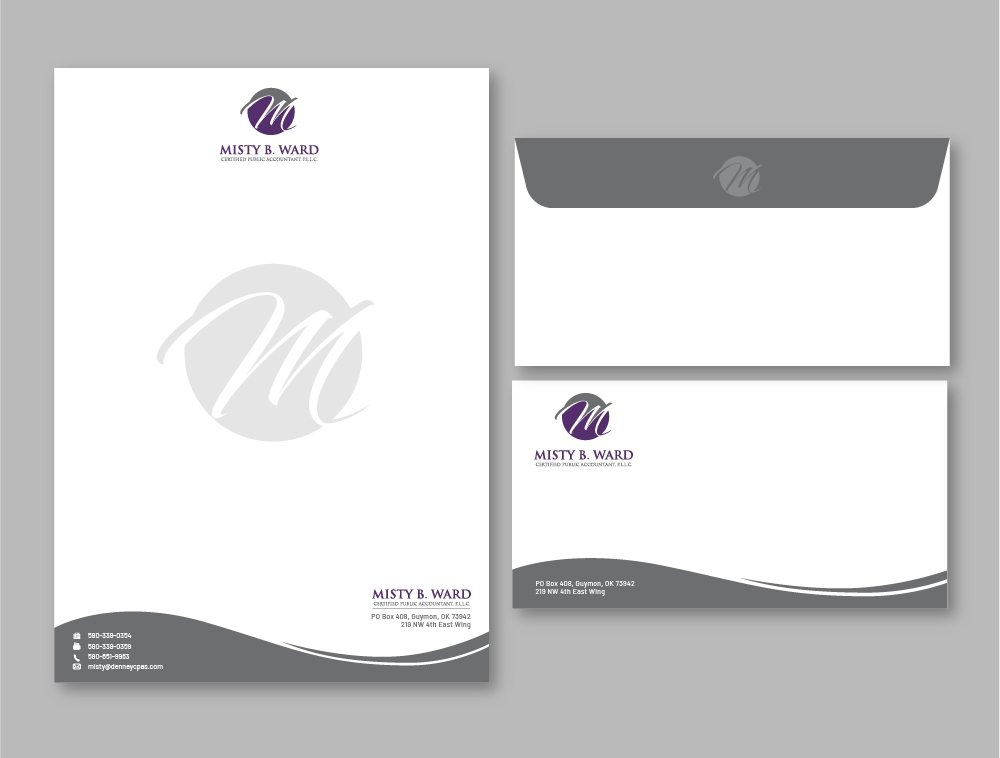 Misty B. Ward, Certified Public Accountant, P.L.L.C. logo design by Niqnish