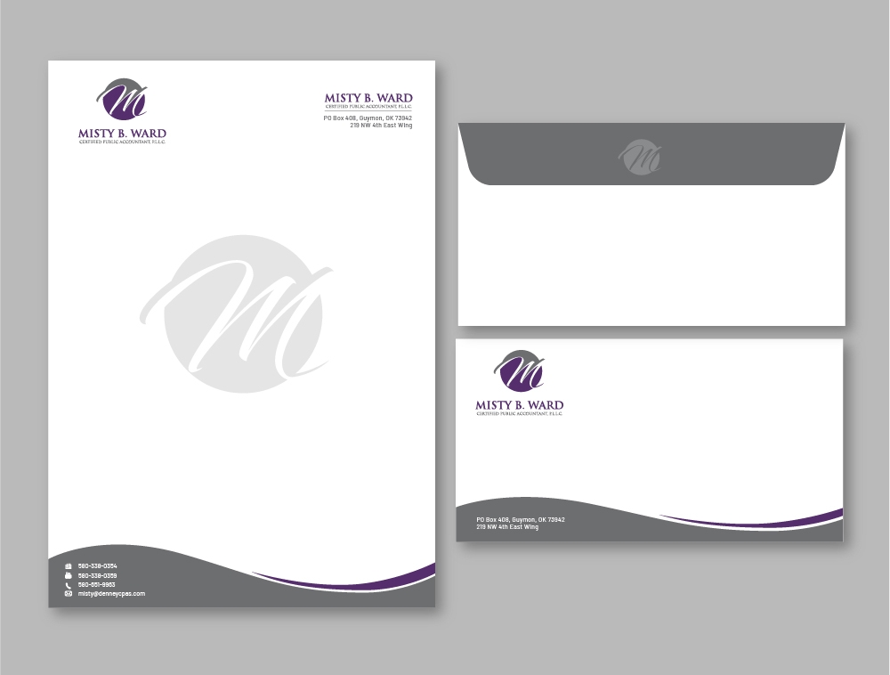 Misty B. Ward, Certified Public Accountant, P.L.L.C. logo design by Niqnish