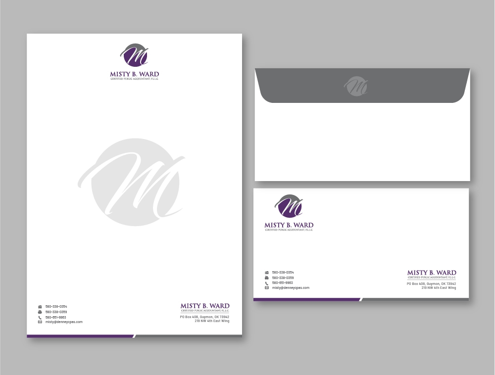 Misty B. Ward, Certified Public Accountant, P.L.L.C. logo design by Niqnish