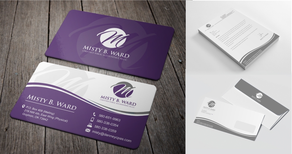 Misty B. Ward, Certified Public Accountant, P.L.L.C. logo design by zizze23