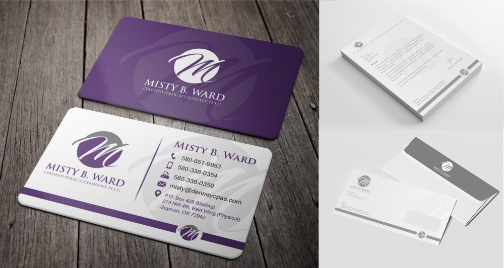 Misty B. Ward, Certified Public Accountant, P.L.L.C. logo design by zizze23