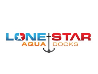 LoneStar AquaDocks logo design by REDCROW