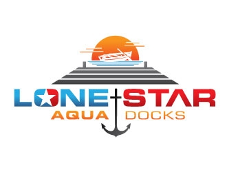 LoneStar AquaDocks logo design by REDCROW