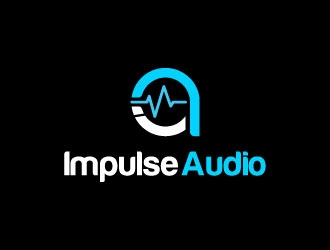 Impulse Audio logo design by pixalrahul
