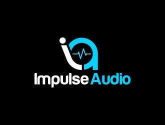 Impulse Audio logo design by pixalrahul