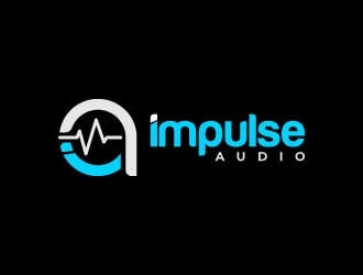 Impulse Audio logo design by pixalrahul