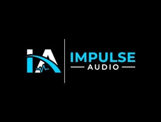 Impulse Audio logo design by pixalrahul