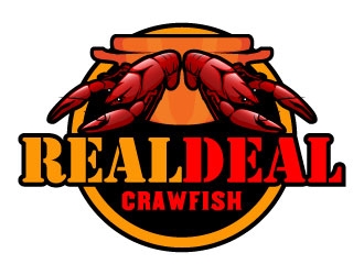 Real Deal Crawfish logo design by daywalker