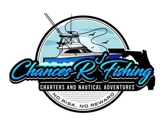 Chances R’ Fishing Charters and Nautical Adventures logo design by DreamLogoDesign