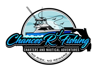 Chances R’ Fishing Charters and Nautical Adventures logo design by DreamLogoDesign