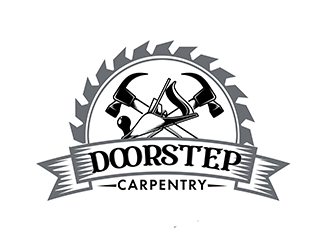 Doorstep Carpentry logo design by 3Dlogos