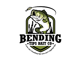 Bending Tips Bait Co logo design by Gwerth