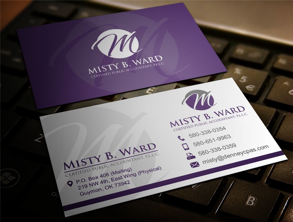 Misty B. Ward, Certified Public Accountant, P.L.L.C. logo design by zizze23