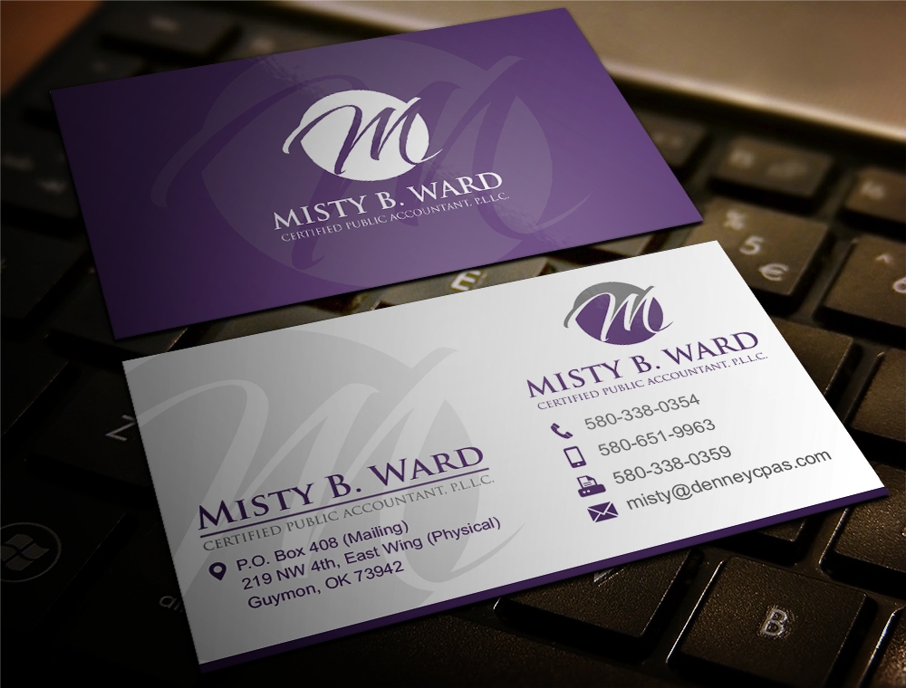 Misty B. Ward, Certified Public Accountant, P.L.L.C. logo design by zizze23