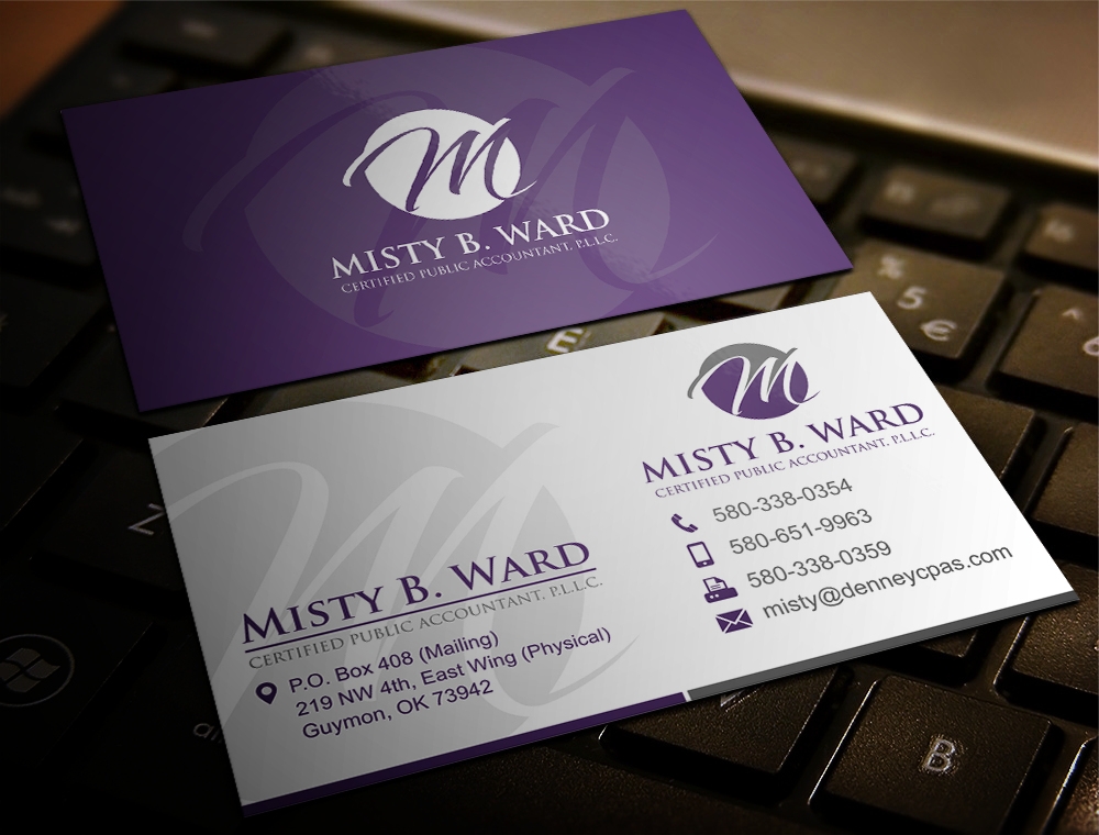 Misty B. Ward, Certified Public Accountant, P.L.L.C. logo design by zizze23