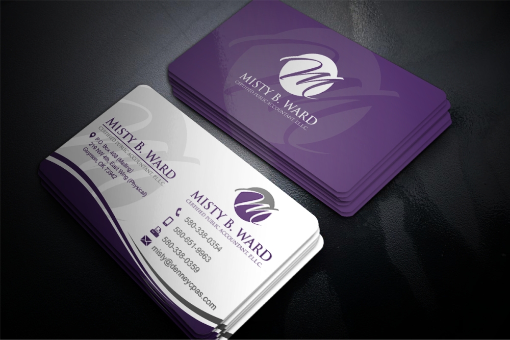 Misty B. Ward, Certified Public Accountant, P.L.L.C. logo design by zizze23