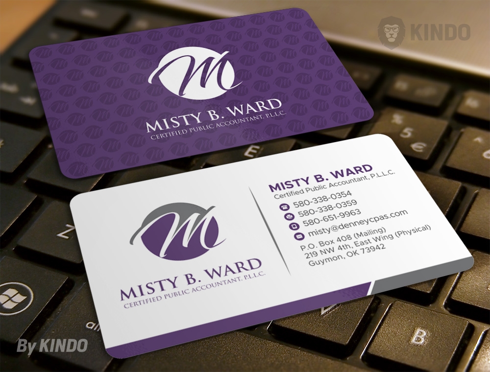 Misty B. Ward, Certified Public Accountant, P.L.L.C. logo design by Kindo