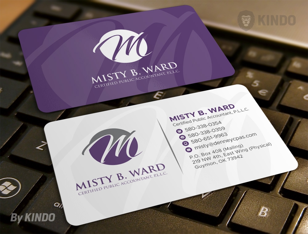 Misty B. Ward, Certified Public Accountant, P.L.L.C. logo design by Kindo