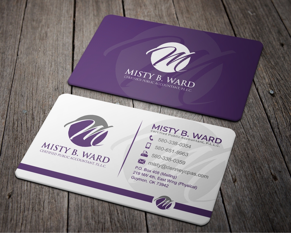 Misty B. Ward, Certified Public Accountant, P.L.L.C. logo design by zizze23